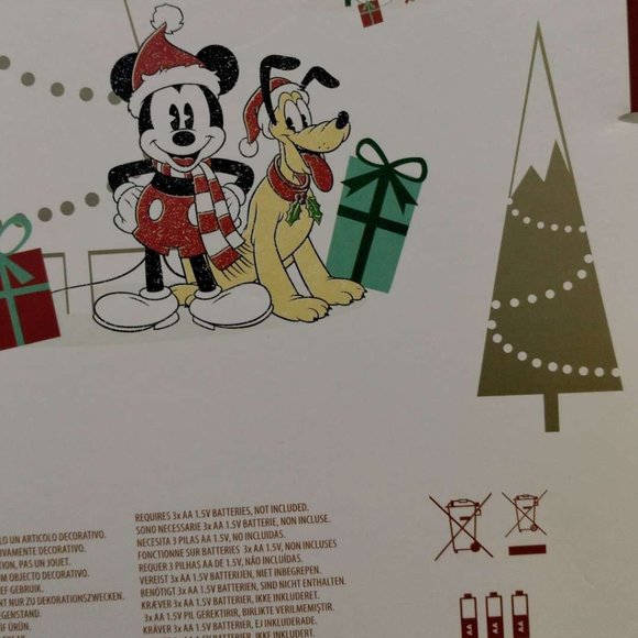 Disney Mickey and Minnie Mouse Light-Up Holiday Tree Topper - Picture 10 of 12